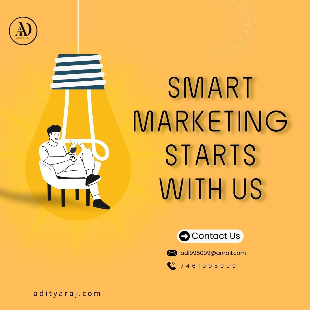 yellow and black digital marketing Instagram post